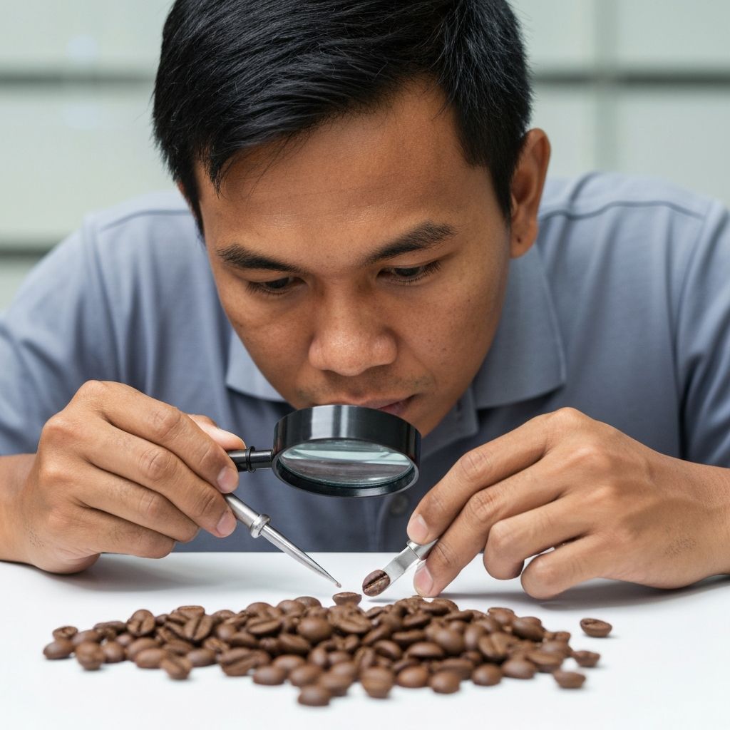 Quality craftsmanship in coffee selection